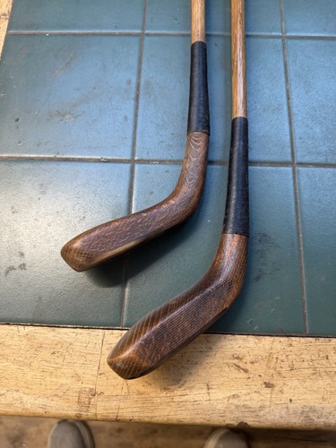 Hickory golf clubs - clubs, x2