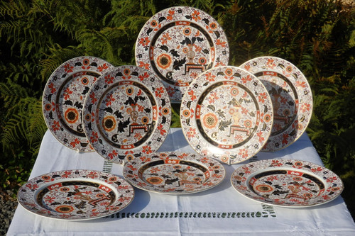 Eight fine quality antique - *, *