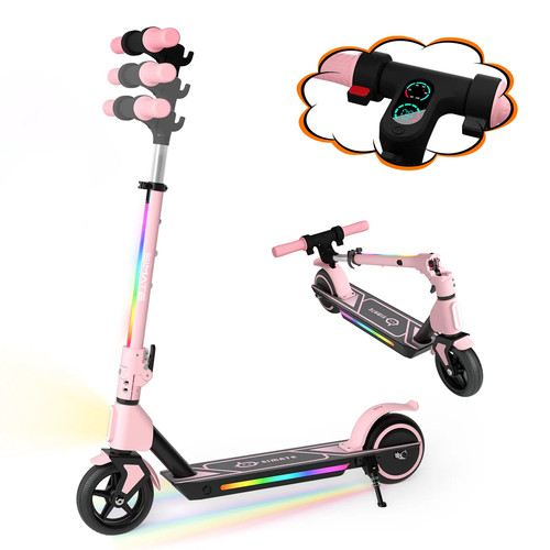 Pink kids electric scooter - pink,