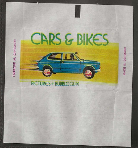 Dandy gum wrapper - wrapper-cars, and