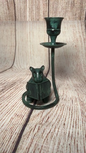 Vintage brass candlestick - brass,