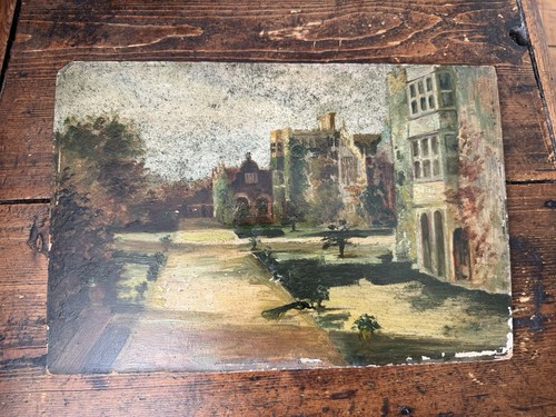 19th century oil board - century,