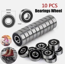 10PCS 608 2RS Rubber Sealed