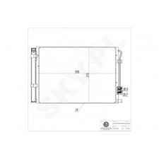 Condenser Aircon for Hyundai