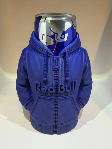 Printed red bull hoodie can - 3d,