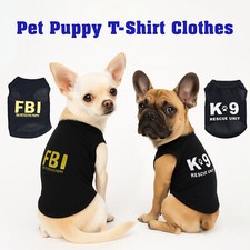 Small Dog T-Shirt Vest Pet Puppy Cat Summer Clothes Coat Top Outfit Costume UK