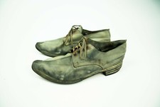 Carol Christian Poell CCP Safe Derby Lace Leather Shoes Gray White Black 9 11 45