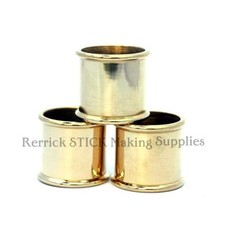 THREE BEADED BRASS COLLARS FOR