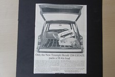 Original magazine advert: TRIUMPH HERALD 1200 estate frame-ready wall-art 
