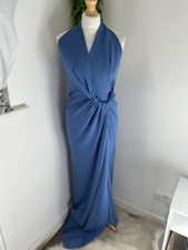 Virgos Lounge Blue Halter Maxi