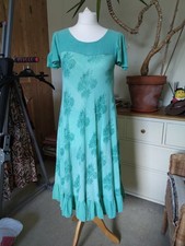 Vintage Cotton Cheesecloth 1970s Full Flare Midi Dress 10