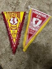 Vintage Liverpool FC 1980's pennants milk cup