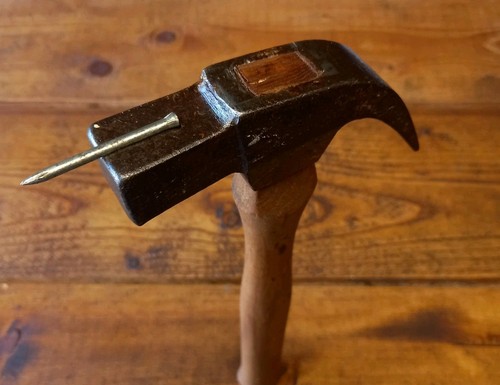 Vintage claw hammer nail - hammer,