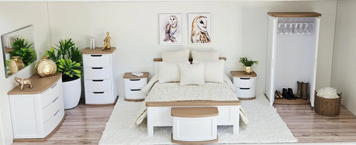 Curved bedroom set scale - bedroom,
