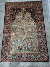 Egyptian Pure Silk Rug, Tree