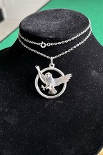 Vintage Ola Gorie Sterling Silver Owl In Flight Pendant Necklace Scottish