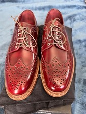 loake,men plum polished brogue