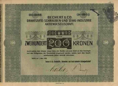 Bechert screws steel 1918 - co,