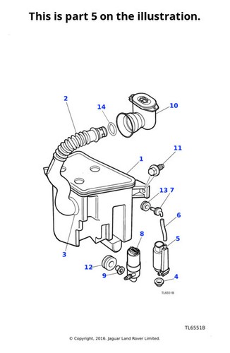 Jaguar screenwash pump xk8 - jaguar,