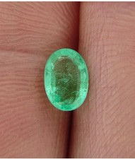 Oval Colombian Green Emerald 0.83ct natural loose gemstones