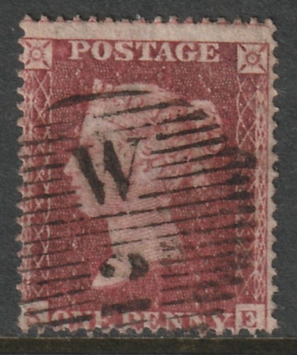 1857 penny red star c11 - penny,
