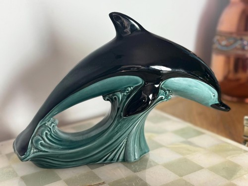 Poole pottery dolphin figurine - pottery,