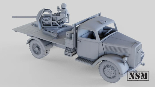 Wwii german opel blitz - wwii, 2cm