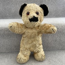 Antique Vintage Artificial Silk Plush Teddy Bear C.1950s