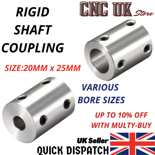 Rigid shaft coupling 25mm - rigid,