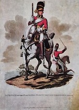 Royal Scots Greys, 1813 Vintage Postcard