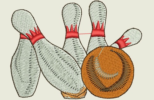 Bowling machine embroidery - machine,
