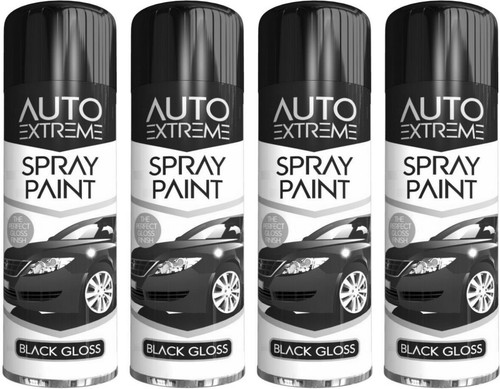 250ml black gloss spray - 4, x