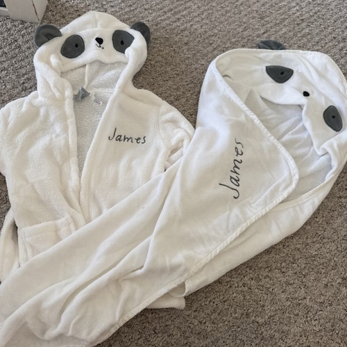 Panda dressing gown - gown, towel