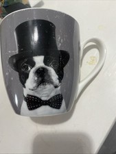 Boston Terrier Dog Mug  In Top Hat Cup PRIMARK Coffee Tea D