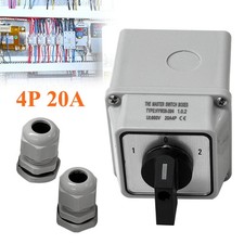 20A 3-Position 4 POLE Rotary