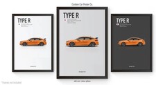 Honda Civic Type R FL5 Inspired Wall Art - Wall Decor Car Poster