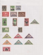 LIBERIA Stamps on 2 Pages - Mixed Condition