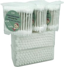 400pcs CGR Baby Safety Cotton Buds with Large Tips for Newborn, Babies,... 