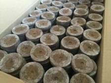 JIFFY-7 Peat Compost Plug Seed Starter  Propagation Pellets 41x42mm. hydroponics