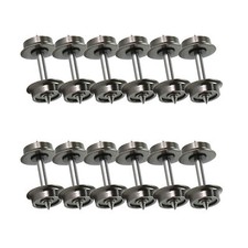 Evemodel N Scale Metal DC Wheel Sets Metal Axle for Fleischmann Trains HP11150