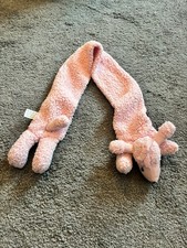 Girls Pink Poodle Scarf Teddy