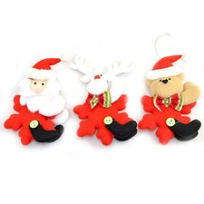 Christmas Tree Hanging Ornament Novelty Stocking Filler Teddy Xmas Home Decor X3