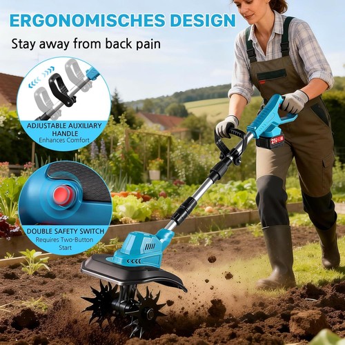 21v cordless cultivator - 21v,