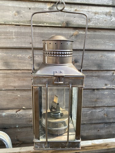 Vintage brass oil - brass,