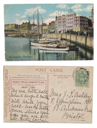 Vintage postcard ramsgate - vintage,