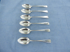 AN ANTIQUE SET OF SIX STERLING
