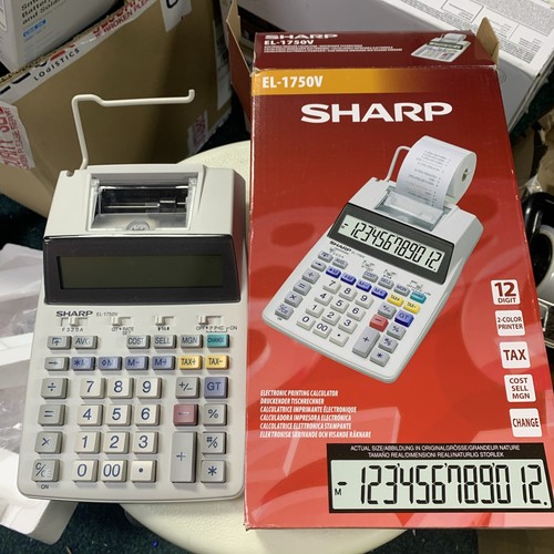 Sharp printing calculator - printing,