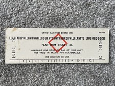 Llanfairpwllgwyngyllgogerychwyrndrobwllllantysiliogogogoch platform ticket. 3d