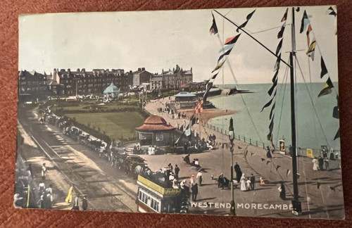 Antique postcard morecambe - antique,