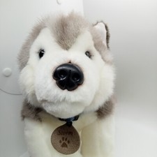 Storm the Husky Puppy 10" Keel Soft Toy Plush Beanie Comforter Collar & Name Tag